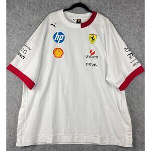 Puma Scuderia Ferrari F1 Miami GP 2025 Drivers Oversized T-shirt Mens XXL Logo